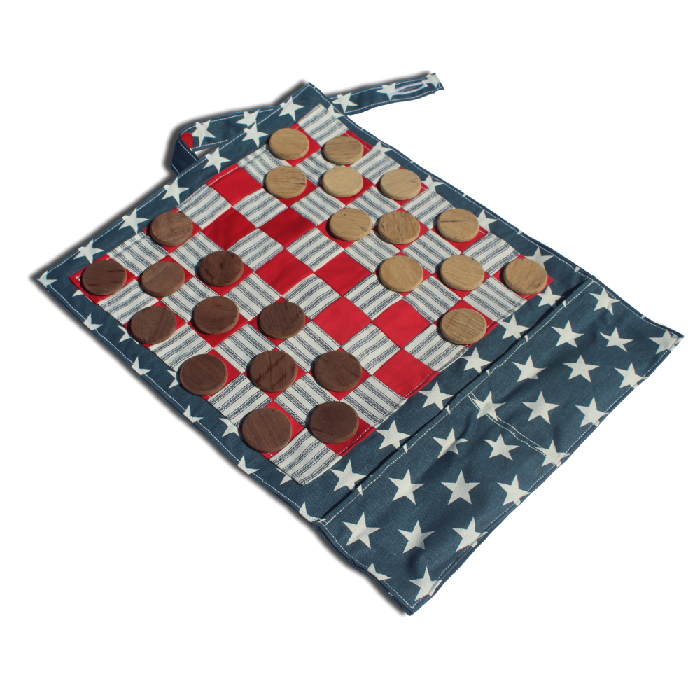 A picture of our Chesskers game