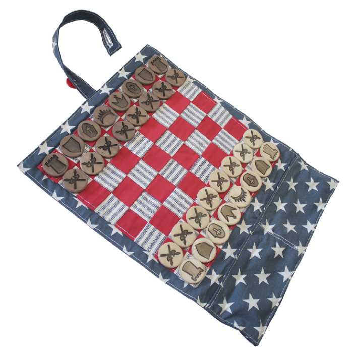 A picture of our Chesskers game