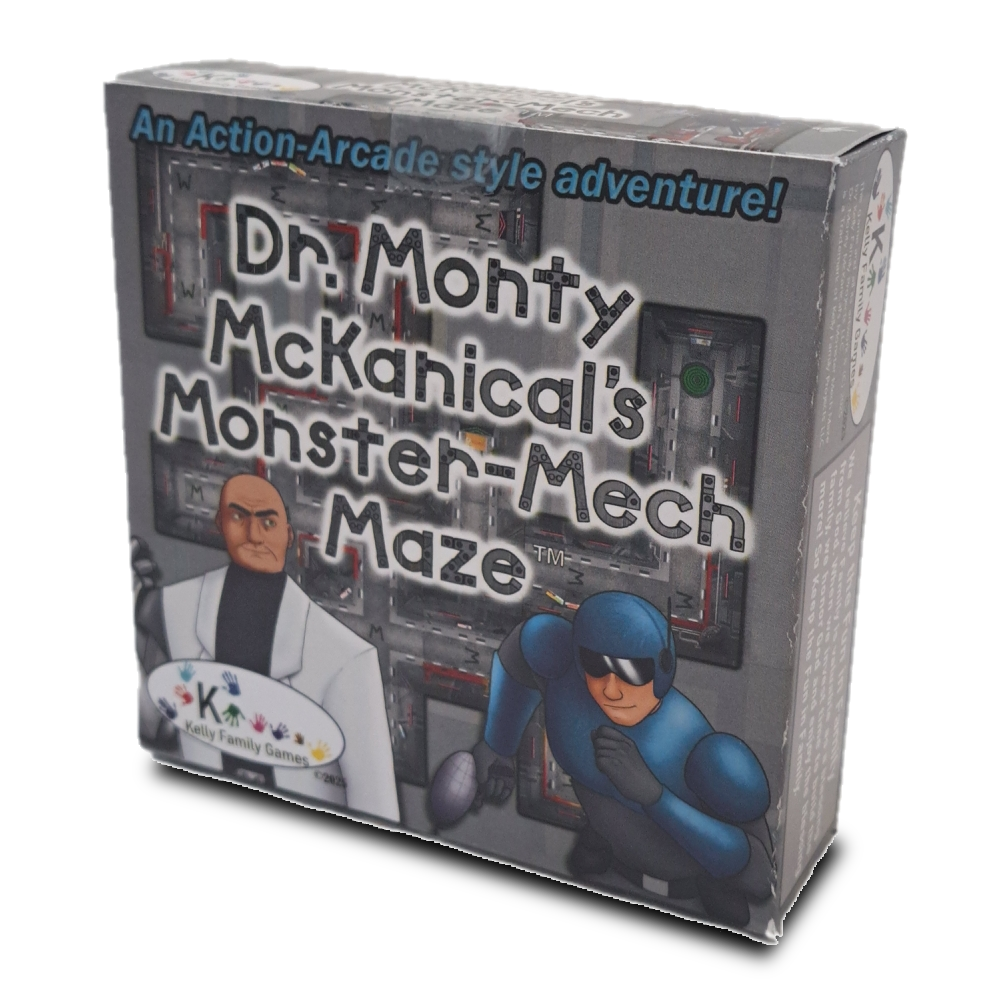 A picture of our latest game Dr. Monty Mckanical's Monster Mech Maze